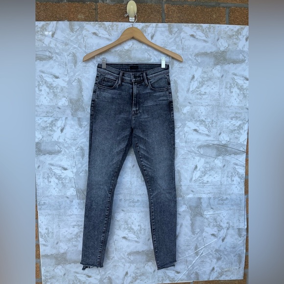 Mother - Stunner Zip Ankle Step Fray Skinny Jeans in Train Stops size 25 - Picture 8 of 16